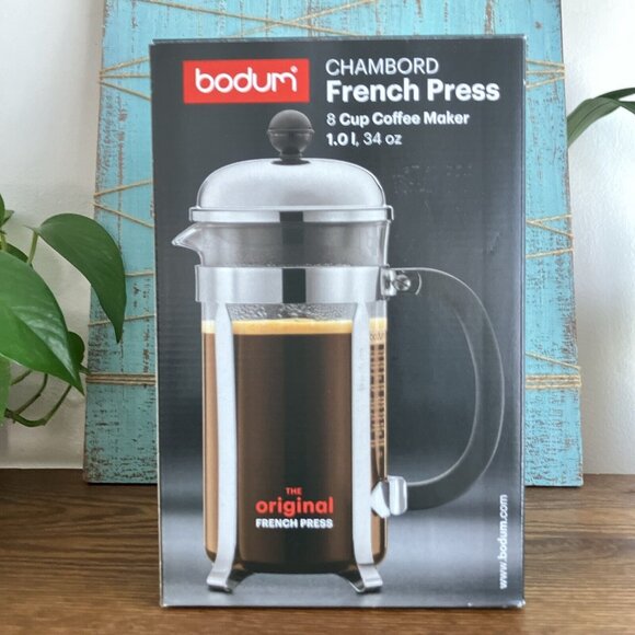 New BODUM Chambord French Press 8 Cup Coffee Maker 34 Ounces 1928-16US4 - Picture 3 of 7